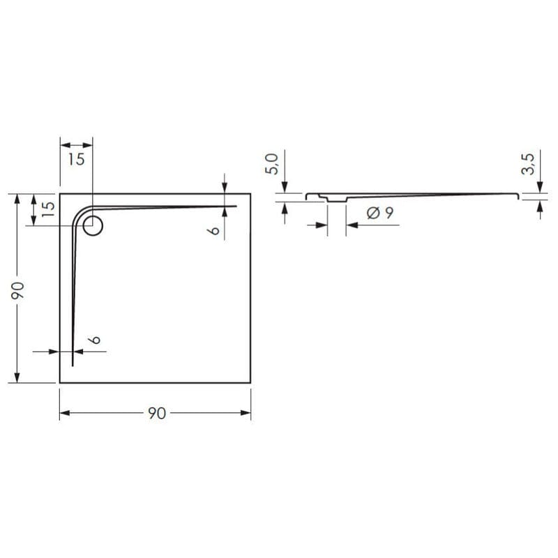STEINKAMP Plan receveur de douche super plat