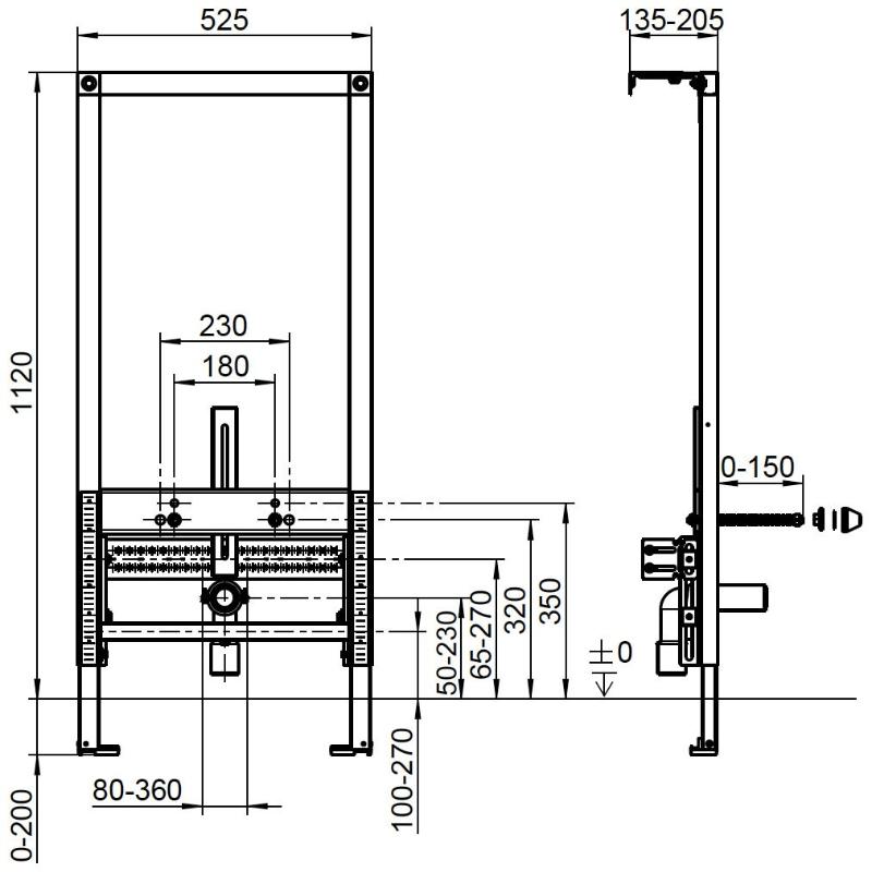 Élément de bidet Villeroy & Boch Viconnect