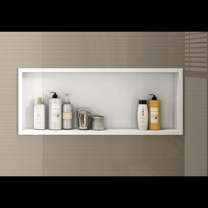 Niche de douche à encastrer CLARIS blanc mat - Le Monde du Bain