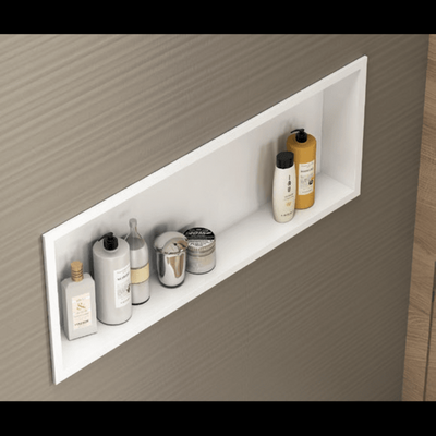 Niche de douche à encastrer CLARIS blanc mat - Le Monde du Bain