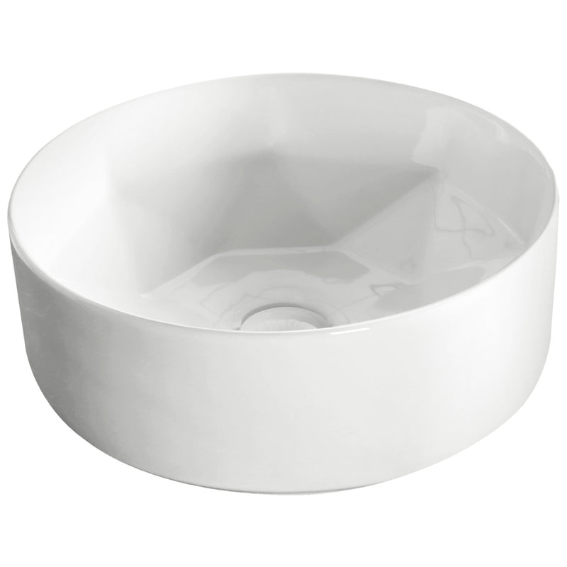 Vasque à poser ronde en céramique ELYNA