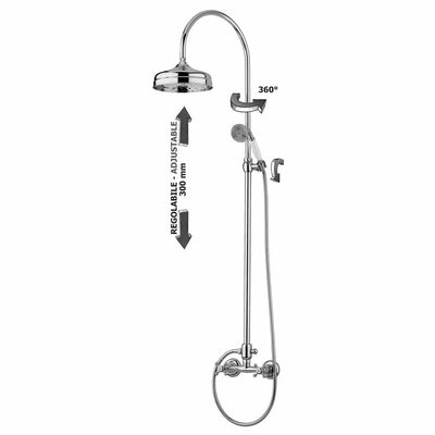 Système de douche apparent KRONENBACH IOTA 2.0