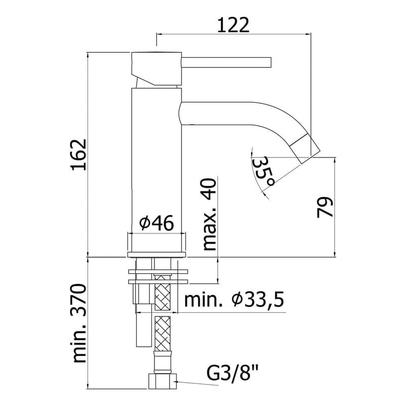 KRONENBACH Lima 2.0 mitigeur de lavabo