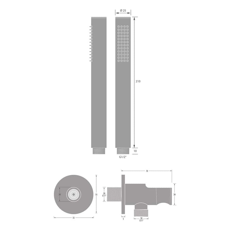 Mitigeur monocommande de baignoire KRONENBACH Radia 3.0, chromé