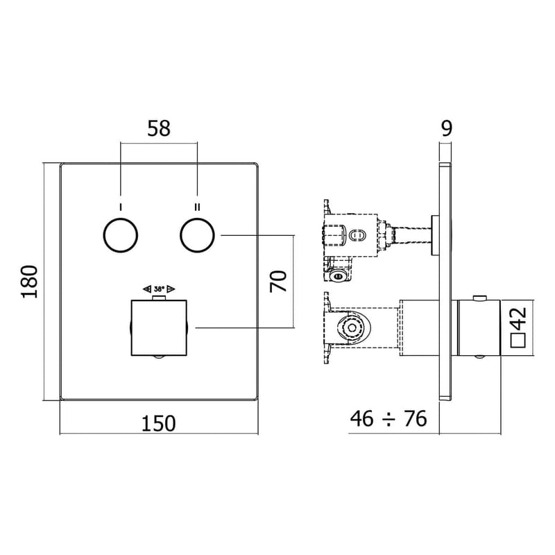 Thermostat intelligent KRONENBACH à encastrer