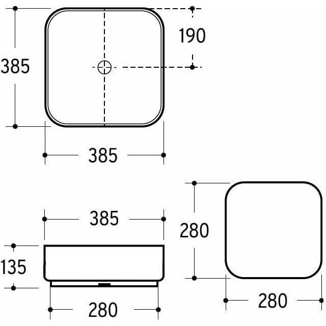 Vasque à poser Cube KRONENBACH