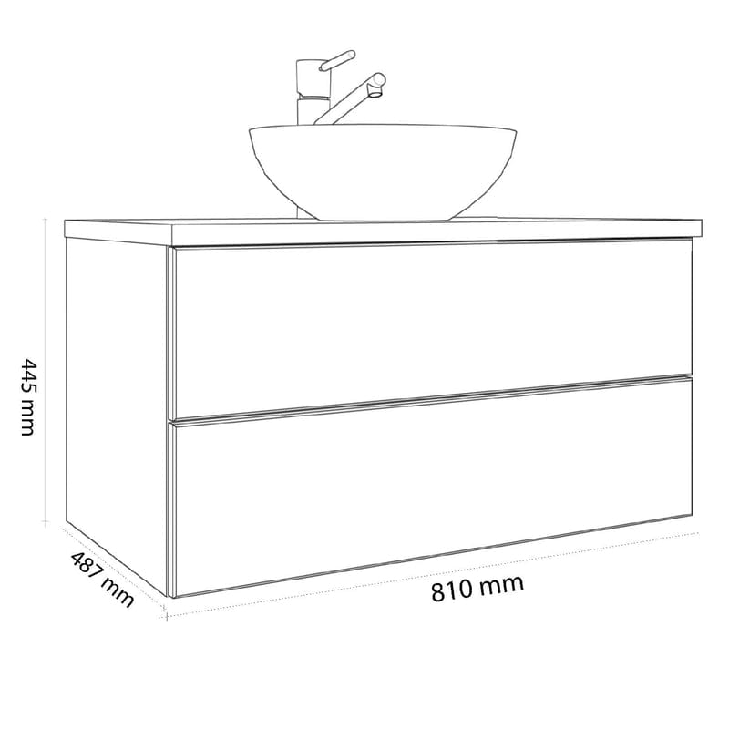 Meuble sous-vasque KRONENBACH Cube et TIP-ON