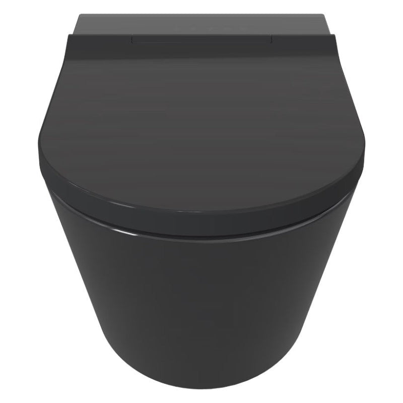 WC-douche sans rebord Kronenbach Tube avec abattant noir