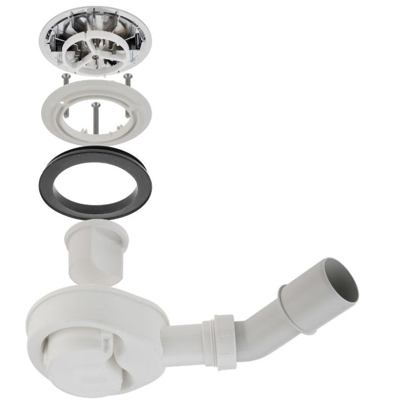 Bonde de douche Kronenbach Krontec Ø 9 cm avec couvercle