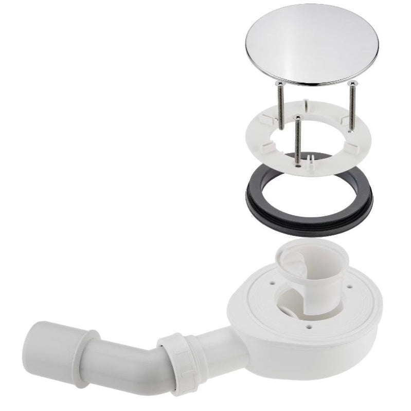 Bonde de douche Kronenbach Krontec Ø 9 cm avec couvercle