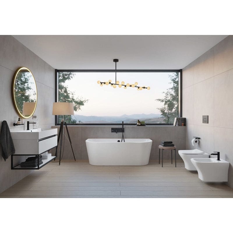 Module de baignoire encastré PIANURA Giulia comprenant corps de base et ensemble de douche