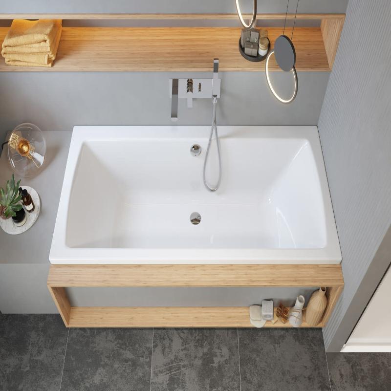 Module de baignoire à encastrer pianura Giulia comprenant corps de base et set de douche