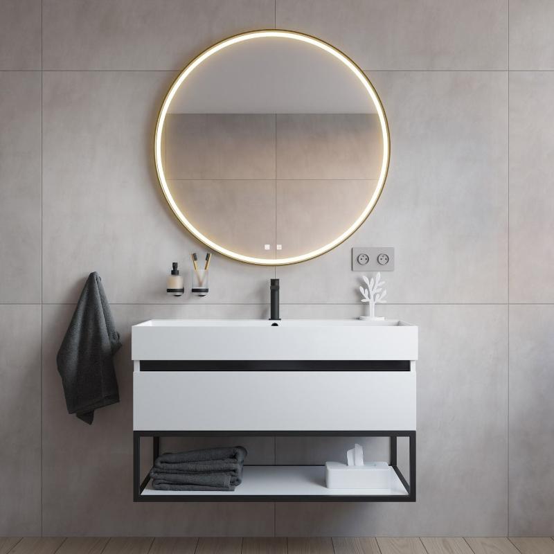 Mitigeur de lavabo monocommande PIANURA Giulia (chromé ou noir)