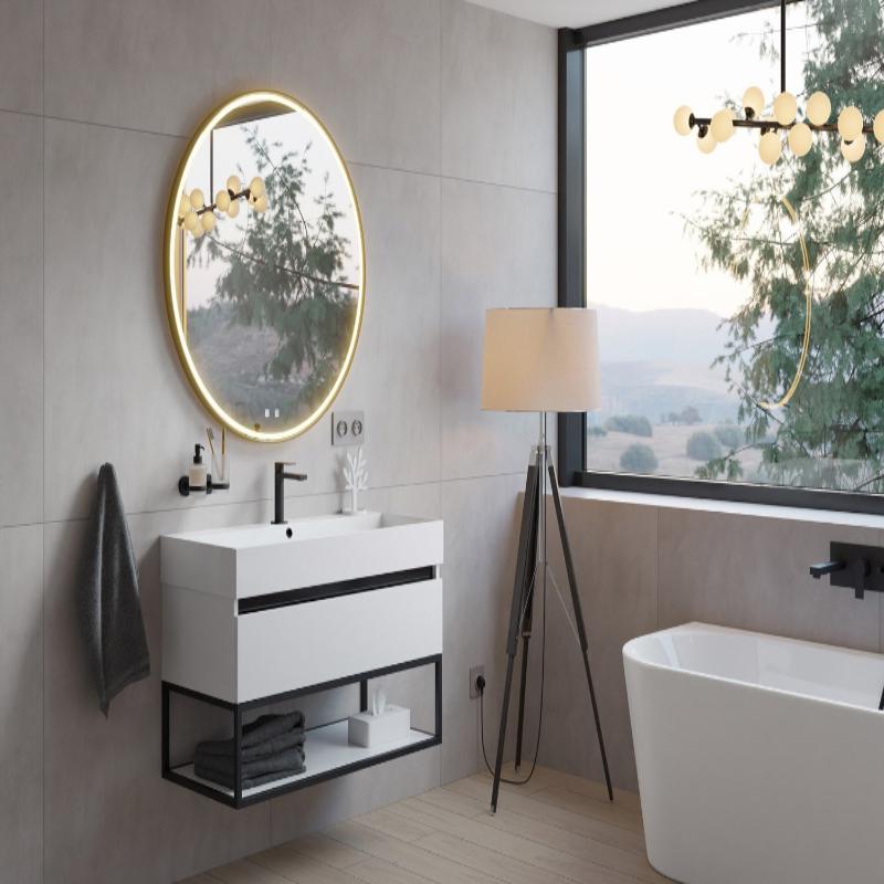 Mitigeur de lavabo monocommande PIANURA Giulia (chromé ou noir)