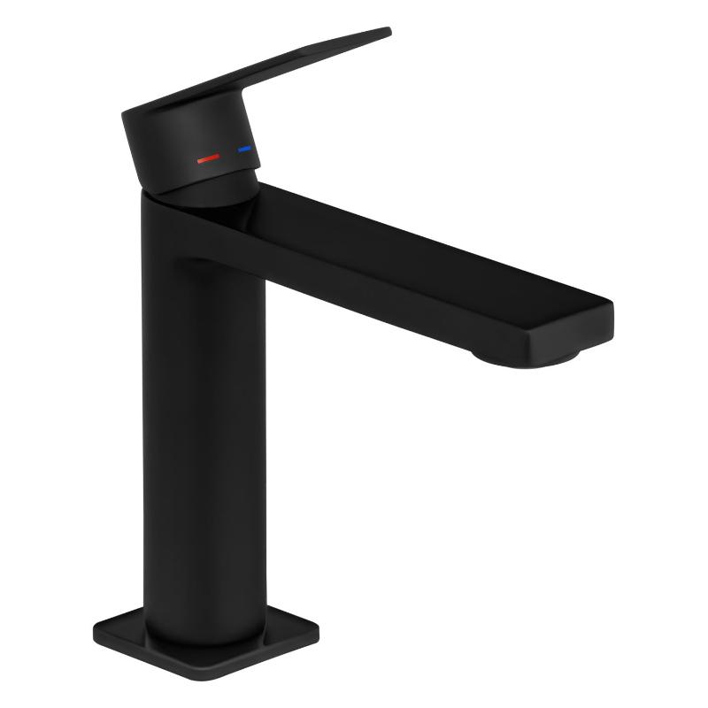 Mitigeur de lavabo monocommande PIANURA Giulia (chromé ou noir)