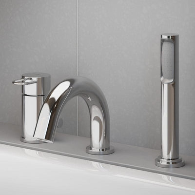 Mitigeur monocommande trois trous sur gorge PIANURA Stella à débit augmenté