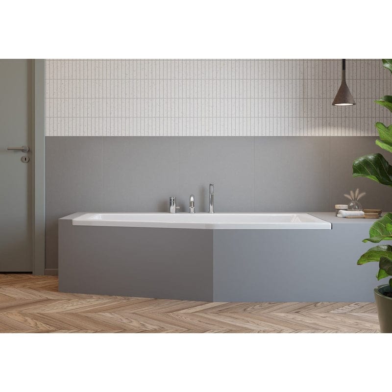 Mitigeur monocommande trois trous sur gorge PIANURA Stella à débit augmenté