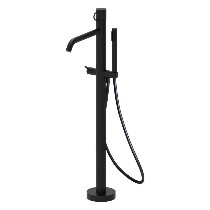 pianura Stella mitigeur monocommande de bain sur pied, montage au sol