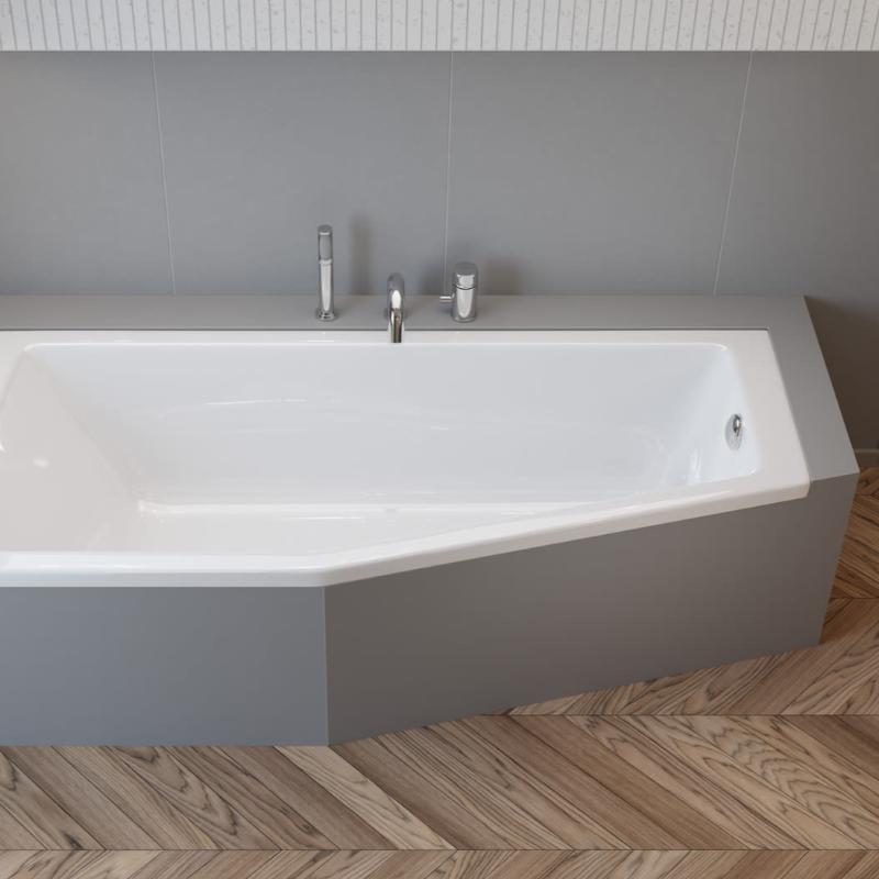pianura Gina baignoire gain de place 170 x 75 cm coin gauche