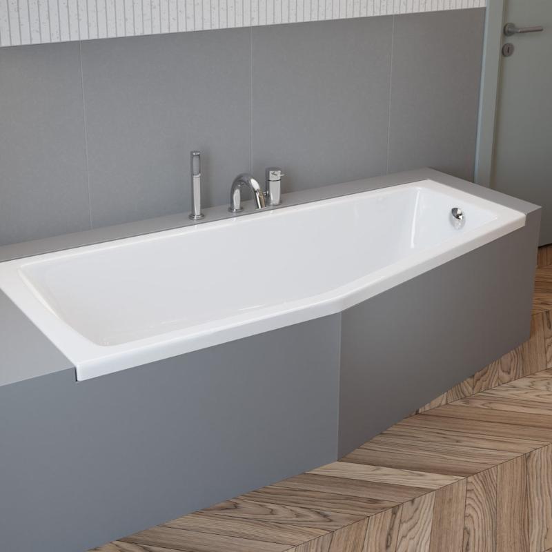 pianura Gina baignoire gain de place 170 x 75 cm coin gauche
