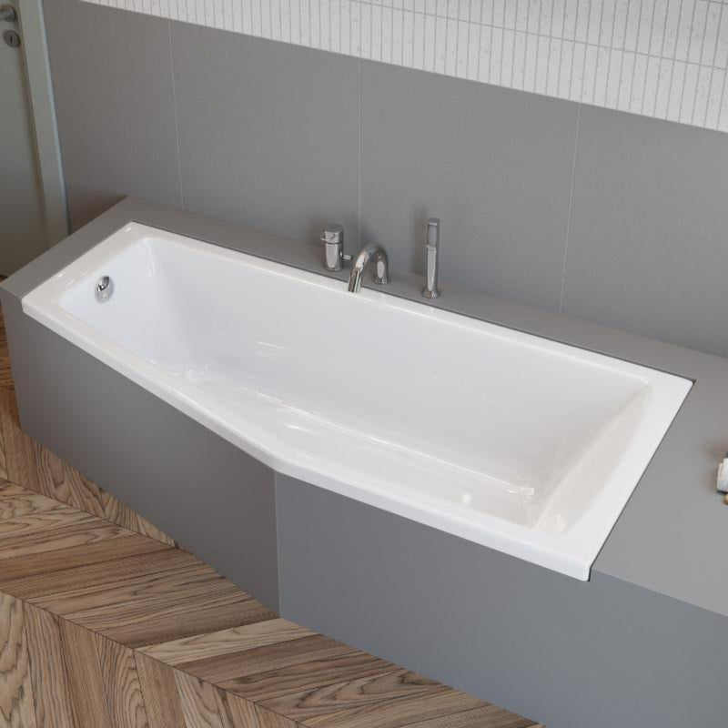 pianura Gina baignoire gain de place 170 x 75 cm coin droit