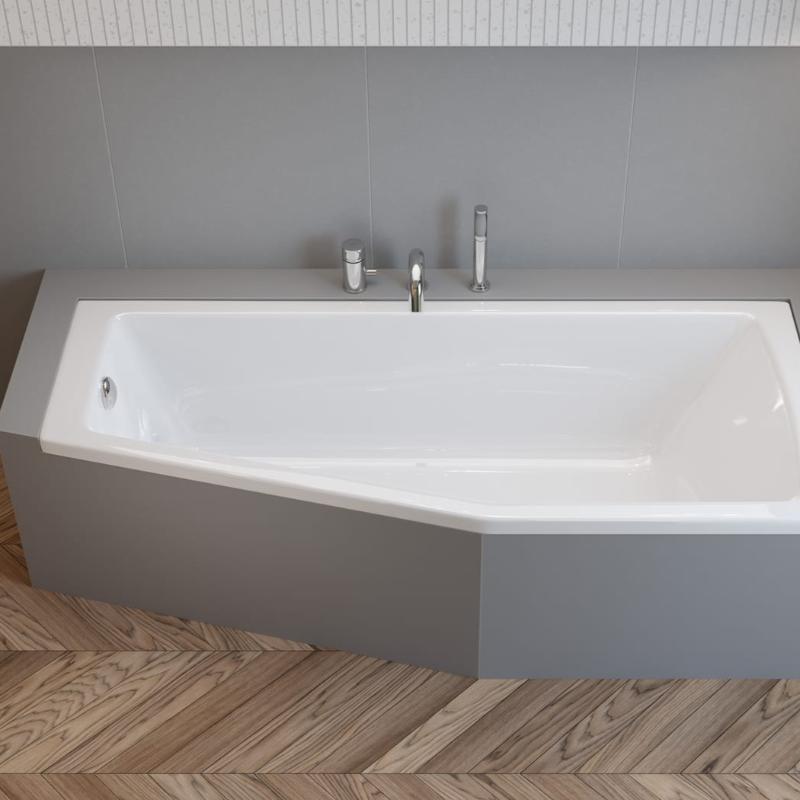 pianura Gina baignoire gain de place 170 x 75 cm coin droit