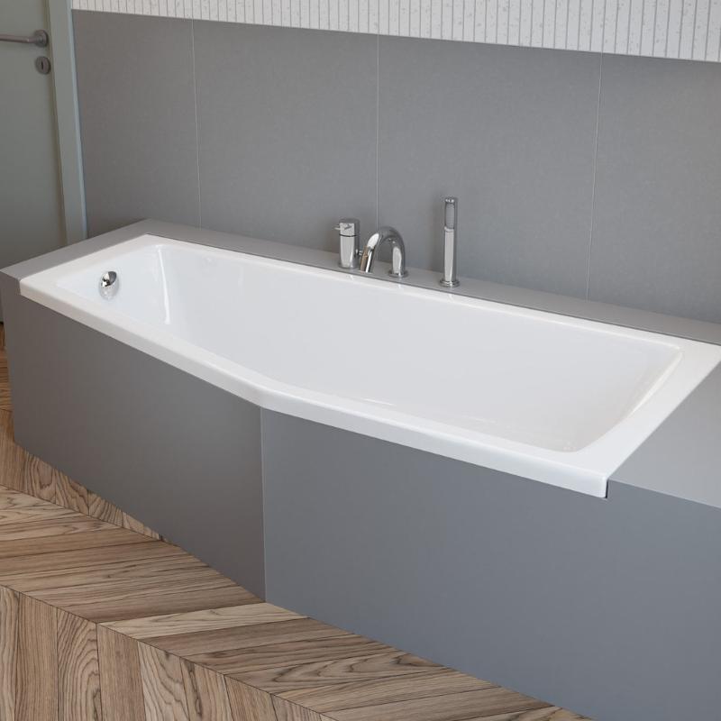 pianura Gina baignoire gain de place 170 x 75 cm coin droit