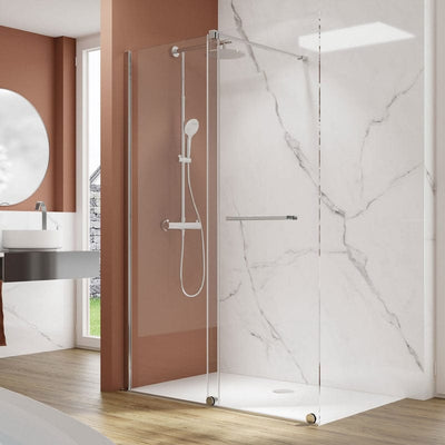 Porte coulissante PIANURA Isabella Walk-In 120 cm, charnière à gauche