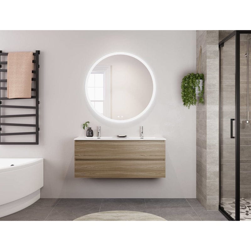 PIANURA Stella double vasque avec meuble bas 122 cm