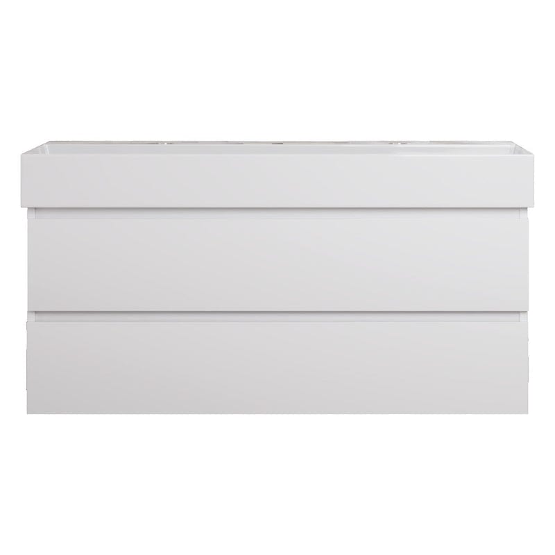 Lavabo PIANURA Stella avec meuble bas 121 cm, avec 2 trous pour robinetterie