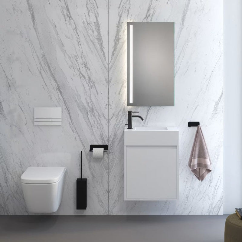 Nouvelle plaque de déclenchement Kronenbach Plantec 2.0 Cube 60 en verre