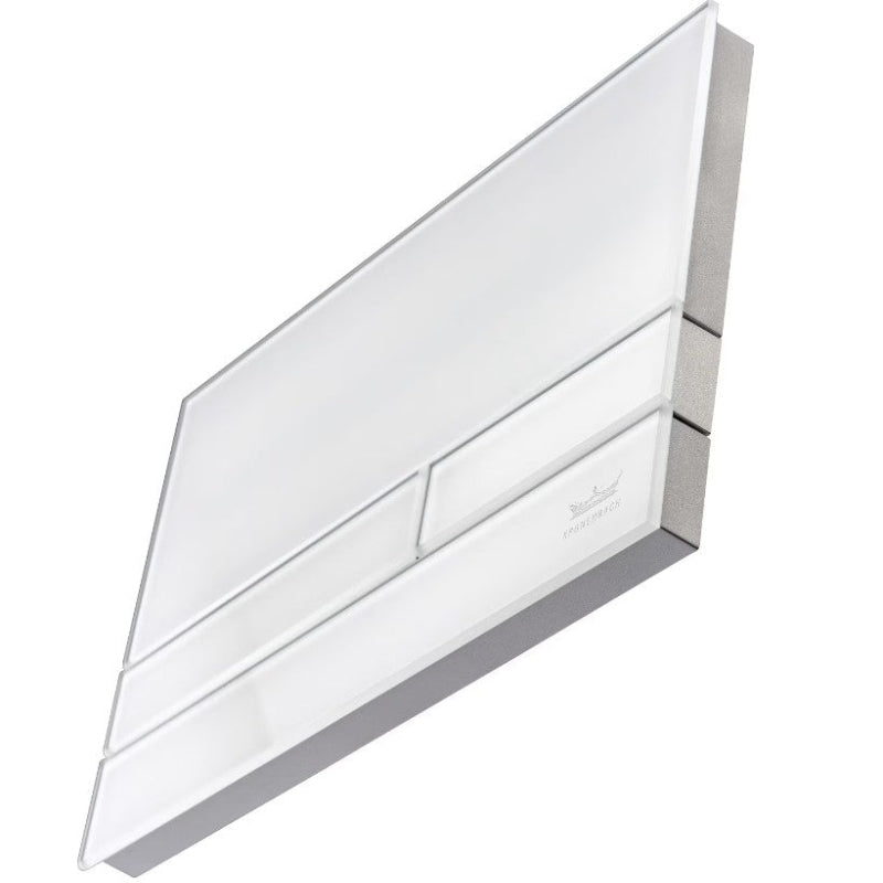 Nouvelle plaque de déclenchement Kronenbach Plantec 2.0 Cube 60 en verre