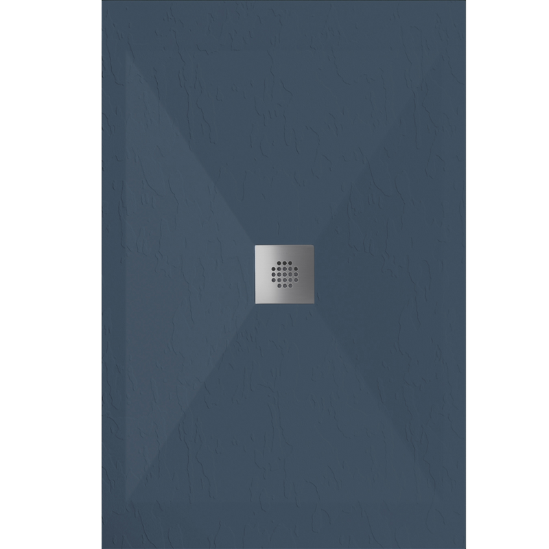 Receveur de douche extra plat DEXA en résine surface ardoisée anthracite - Le Monde du Bain