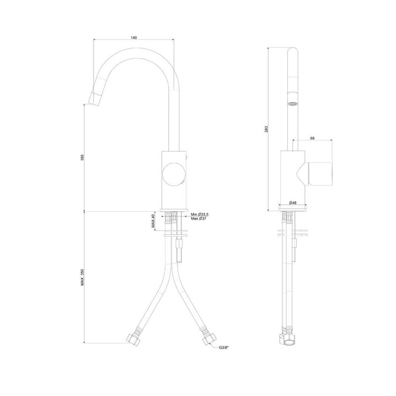 STEINKAMP Living mitigeur de lavabo monocommande avec bec haut