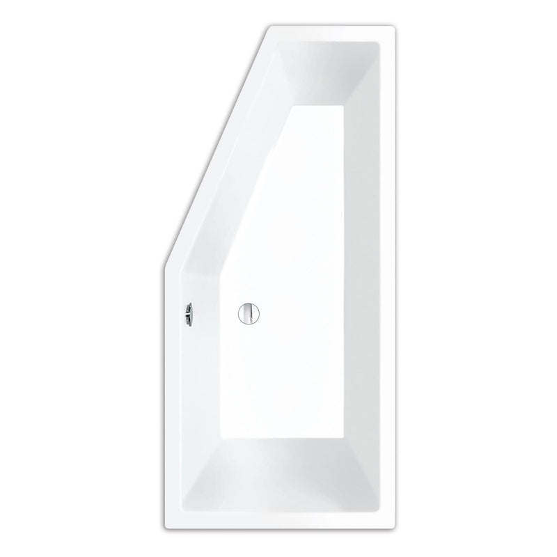 Baignoire gain de place Steinkamp Life 180 x 80 cm, version gauche