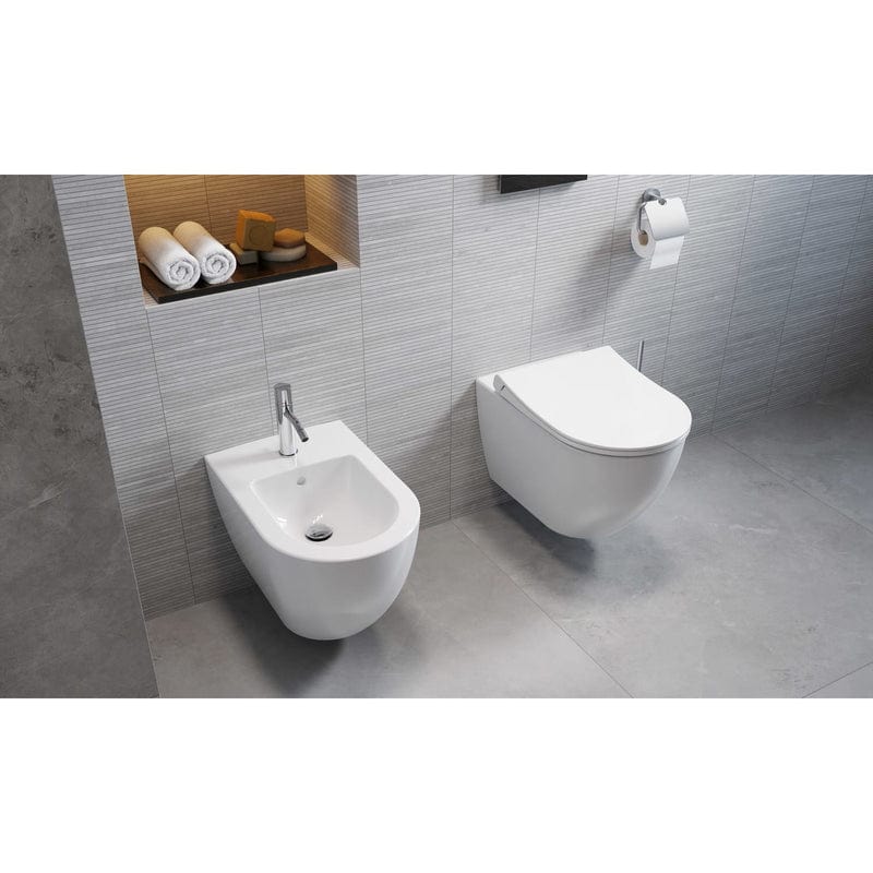 WC suspendu à fond creux STEINKAMP Living 2.0 sans rebord