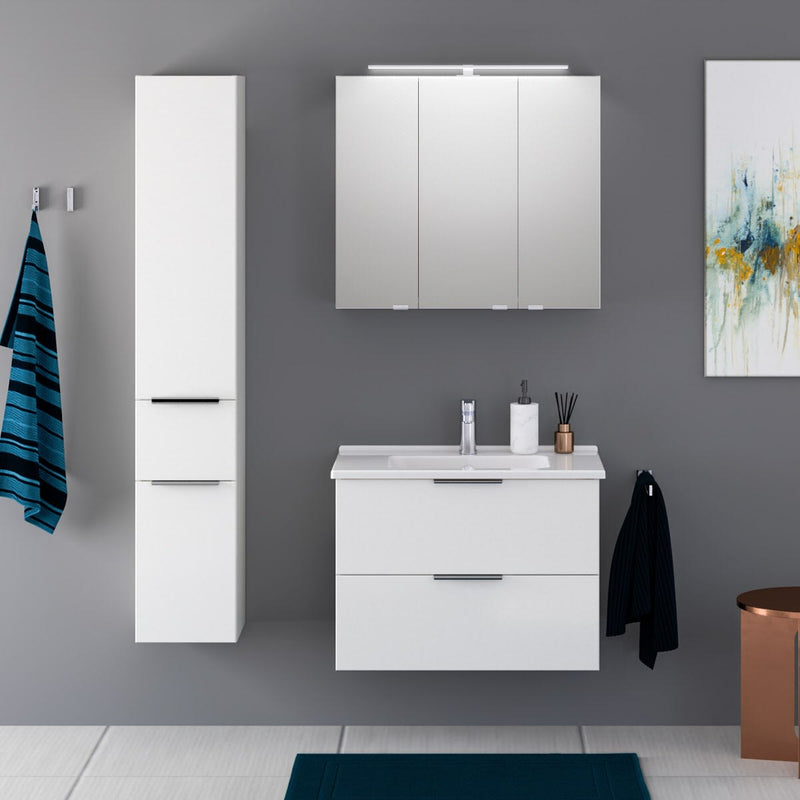 Steinkamp Living 2.0 armoire haute 30 x 168 cm avec 2 portes tournantes et 1 coulissant