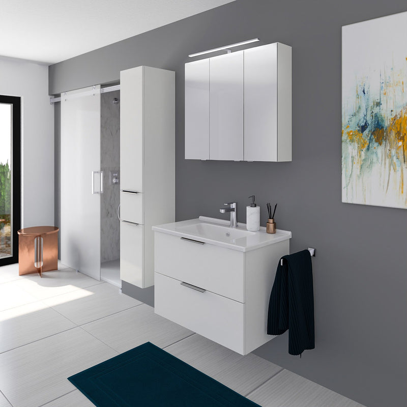 Steinkamp Living 2.0 armoire haute 30 x 168 cm avec 2 portes tournantes et 1 coulissant