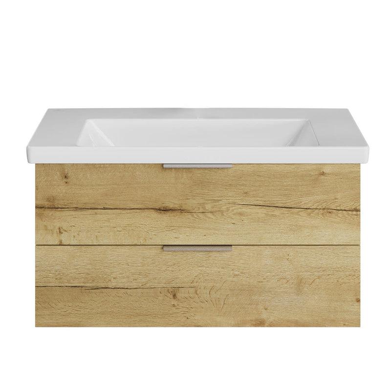 Steinkamp Living 2.0 meuble sous-vasque 95 cm avec Villeroy & Boch Subway 3.0 meuble sous-vasque 100 cm sans trou pour robinetterie, sans trop-plein