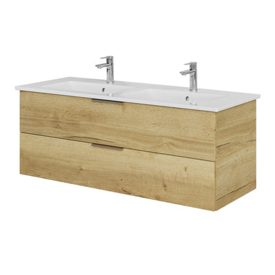 Steinkamp Living 2.0 meuble sous-vasque 125 cm pour Villeroy & Boch Venticello double vasque 130 cm