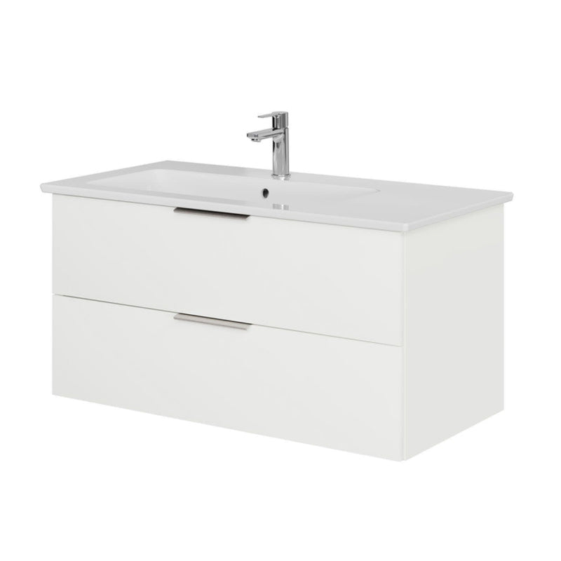 Steinkamp Living 2.0 meuble sous-vasque 95 cm pour meuble sous-vasque Villeroy & Boch Venticello 100 cm, vasque à gauche