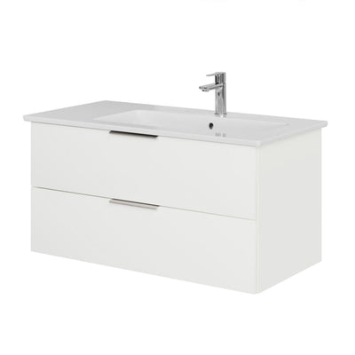 Steinkamp Living 2.0 meuble sous-vasque 95 cm pour meuble sous-vasque Villeroy & Boch Venticello 100 cm, vasque à droite
