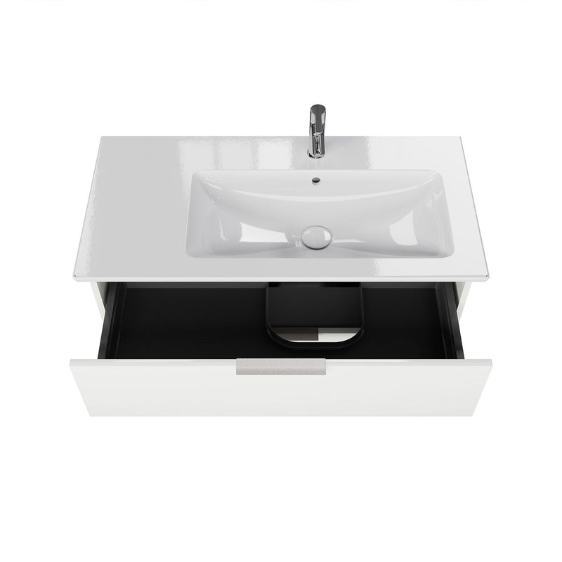 Steinkamp Living 2.0 meuble sous-vasque 95 cm pour meuble sous-vasque Villeroy & Boch Venticello 100 cm, vasque à droite