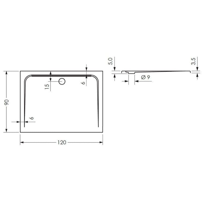 STEINKAMP Plan receveur de douche super plat