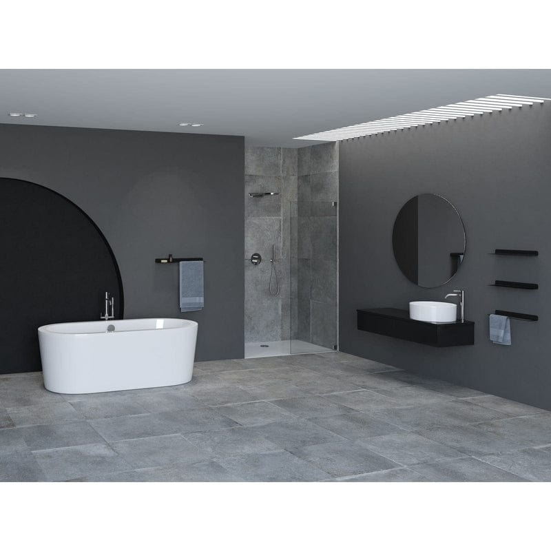 Baignoire îlot STEINKAMP Life 180 x 80 cm avec bonde et trop-plein M5