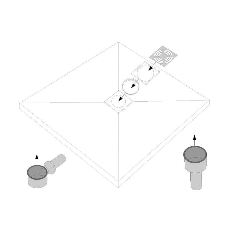 Planche de douche rectangulaire STUROTEC 150 x 100 cm