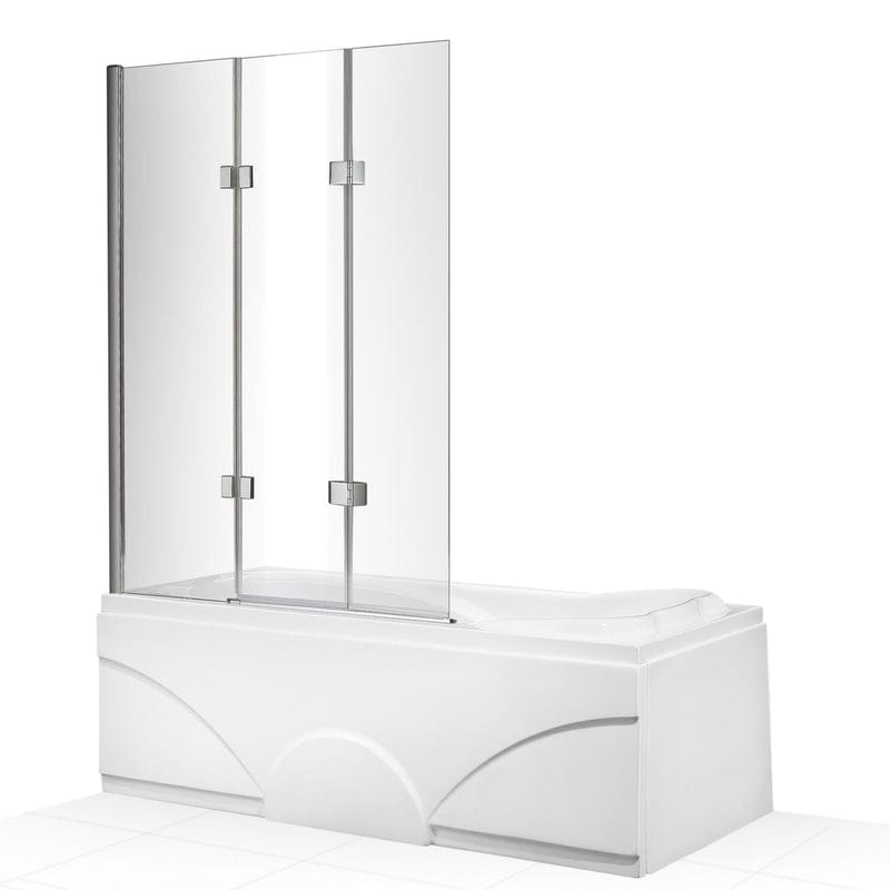 STUROTEC 3030 Pare-baignoire à 2 éléments rabattables 120 x 140 cm avec revêtement nano