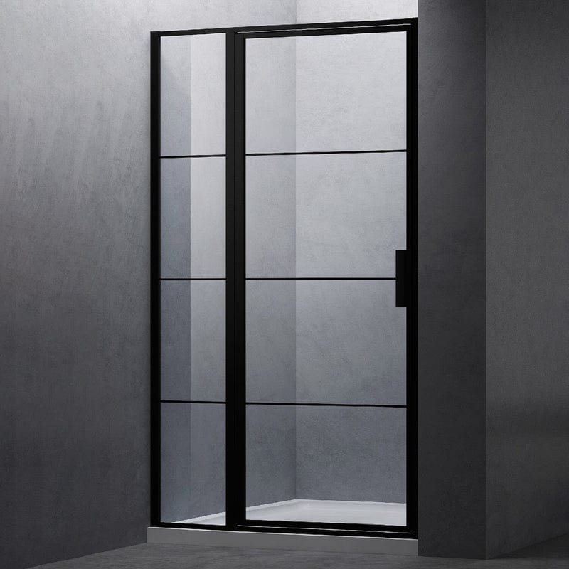 Porte tournante STUROTEC 3060 avec élément fixe 100 x 200 cm pour niche avec nano-revêtement