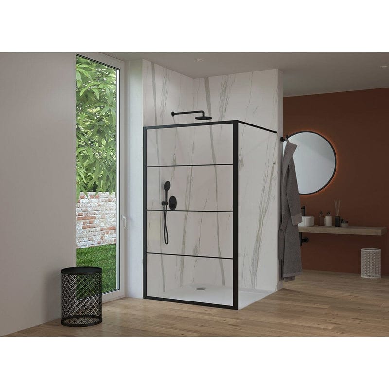 Mur latéral de plain-pied STUROTEC 3060 90 x 200 cm avec revêtement nano