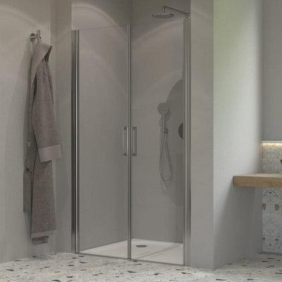 STUROTEC 6090 2 portes battantes pour niche 90 x 200 cm avec revêtement nano